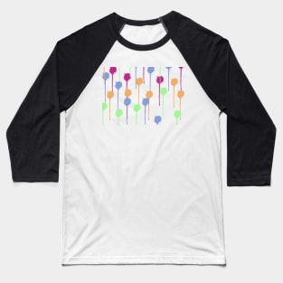 Multicolor Paint Drips Baseball T-Shirt